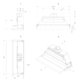 Novy hotte télescop 90cm inox moteur double élec 