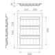 Basic range-épices c 400x350x500mm blanc 