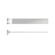 Chic line front/rugset  glas l. 270  h.61  d.4mm