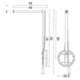 Élévateur Single 12 kg 450-600mm gauche  