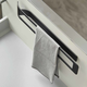 Porte-torchons fixe noir mat l.336 mm 