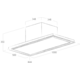 Skydome plafond aspiration blanc s/s moteur 100 cm 