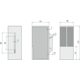 Poignee porte coulissante peh46 40mm inox  