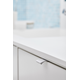 Poignée edge straight ea60 l100 alu blanc mat 
