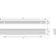 Greepprofiel 320/400mm alu RVS look
