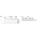 Handdoekdrager alu chroom - 1 arm 310x72mm