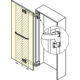 Set-charniere monoflat lin-x 1000 blanc  l.750-1100 mm h.2400-2980 mm 90kg