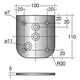 Tafelpoot dismo5 h.110cm rvs