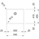 BOX - Cuve à affleurer / SlimTop / A sous-encastrer / 540 x 450 mm / Lisse