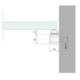 Eindprofiel rvs geborst.met pvc prof.10x10xl3000mm