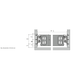 Coulisse Quadro Duplex 45, Compatible avec Silent System, compatible avec Push to open,  EB 292 mm / 392 mm, 530 mm, à gauche et à droite