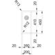 Box - Vlakbouw-, SlimTop- en onderbouwspoelbak / 200 x 450  mm/ Glad