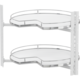 Maxx Corner k900 3/4 chroom/wit-d760
