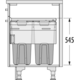 Hailo Laundry Carrier k.45 2x33l gris 