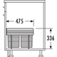 Hailo tandem r ii 2x18l antraciet