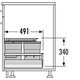 Hailo separato k.45cm 18+2x8l antraciet