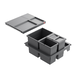 Hailo separato c.50cm 18+2x8l anthracite 