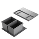 Hailo allegro c.60 cm h.220 mm 2x14l anthracite 