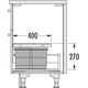 Hailo allegro k.60 cm h.220 mm 14+2x6,5l antraciet