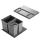 Hailo allegro k.60 cm h.295 mm 18+2x8l antraciet