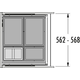 Hailo allegro c.60 cm h.295mm 2x18+2x8l anthracite 