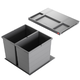Hailo allegro k.60 cm h.350 mm 2x28l antraciet