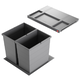 Hailo allegro k.60 cm h.380 mm 2x28l antraciet