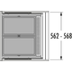 Hailo allegro k.60 cm h.380 mm 2x28l antraciet