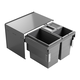 Hailo cargo aqua k.90cm 28 + 2x13l antraciet  SoftClose - extension totale