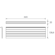 Mec sign schap 284mm zwart