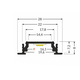 Led profiel Groove14 F noir anodisé