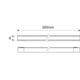 Lite Track réglette 300mm 24v (2 pcs) 