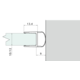Joint arrondi l2200mm pour verres 10/12 mm 