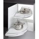 MC Line Dolphin 60cm rechts chroom/wit met dubbel dempingsysteem