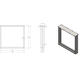 Piètement U Twin 40x110 noir mat