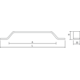 Poignée BELT BA160 L221.3 zamac métallisé brun
