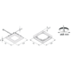 Hera set 3 x FQ-68 led 4W 24V 3000K RVS-look+ transfo led 15W