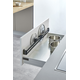Barre range-couvercle acier mat 790mm 