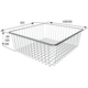 Basic panier extensible 600x185mm gris 