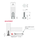 Compensateur pour soccles a forer - noir 