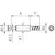 Eurodrevel staal kruis spanmaat 24.3mm