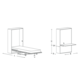 Click v top lit escamotable 93x202 