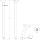 Clappo set de pied rabattable h.71 inox-look  