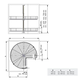 MC Line panier tournant 3/4 d.820mm 270ø chrome h:630-730mm