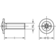 Vis à métaux tr zingué M4x12 