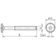 Verbindingsvijs M6-20mm cylinderkop Binnenzeskant SW4 verzinkt