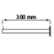 Barre latérale fixe 30cm moka 
