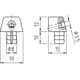 Ferrure d'assemblage ks blanc plastique 8mm/9mm  