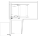 Rational corner b Soft Close 450mm li antraciet + 4 bakmanden antraciet