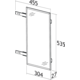 Tf-line miroir extensible 1155x455mm anthracite 